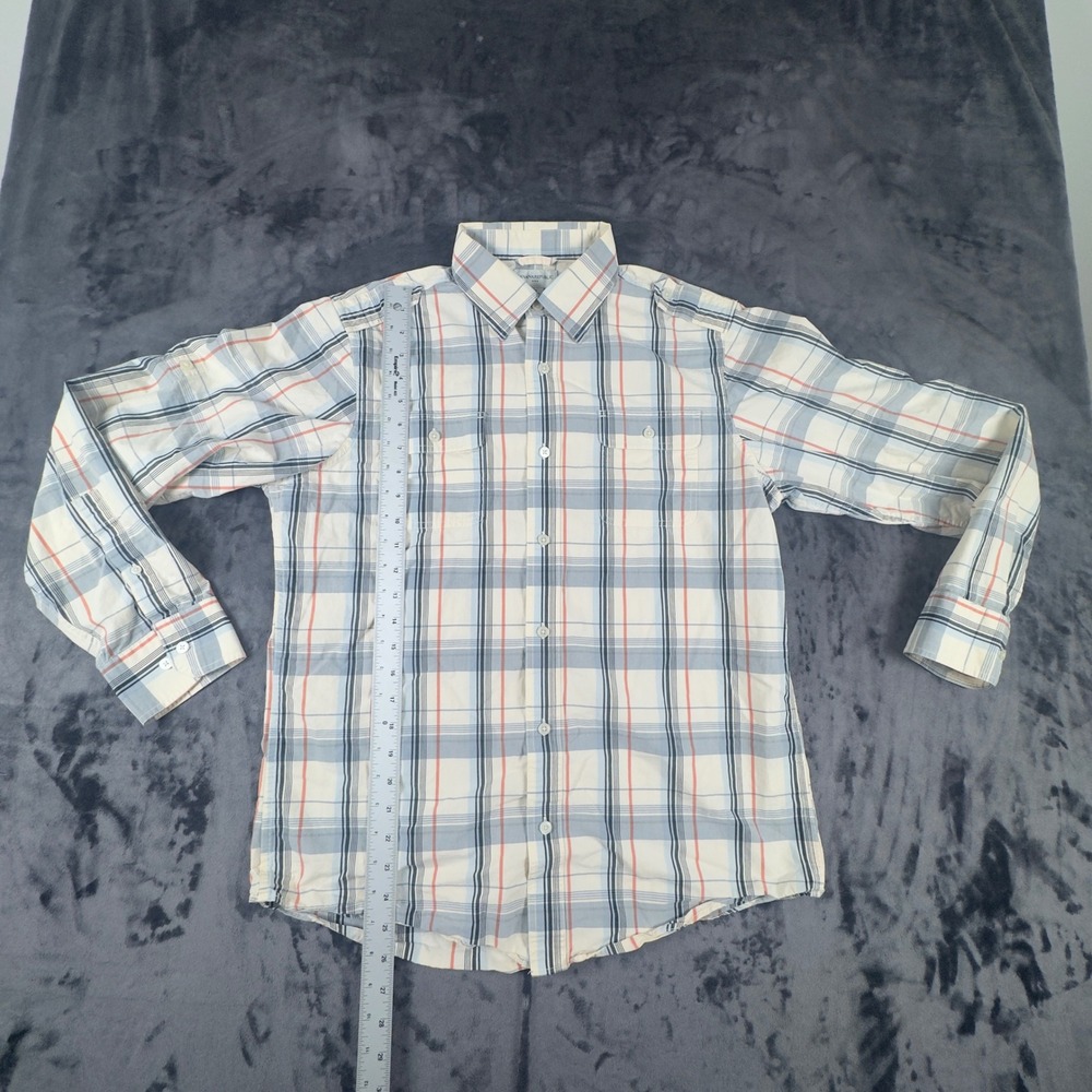 Banana Republic Button Down Mens M Multicolor Plaid Long Sleeve Cotton Shirt